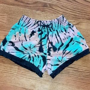 Tie dye shorts